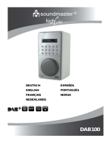 Soundmaster highline DAB100 Manual de usuario