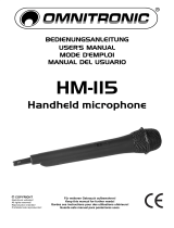 Omnitronic HM-115 Manual de usuario