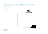 Cisco Webex Room Kit Plus Precision 60 Guía de instalación