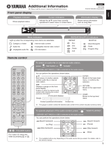 Yamaha CD-N500 Additional information