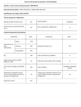 Bauknecht KGIE 1180 SF2 Product Information Sheet