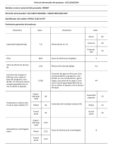 Indesit MTWA 71252 W SPT Product Information Sheet