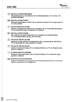 Whirlpool AKR 9O5 IX Program Chart