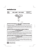 Metabo HPT WR 25SE Manual de usuario