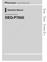 Pioneer DEQ-P7650 Instrucciones de operación