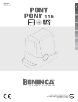 Beninca PONY Manual de usuario