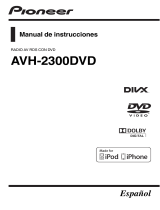 Pioneer AVH-2300DVD Manual de usuario
