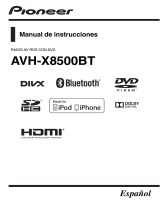 Pioneer AVH-X8500BT Manual de usuario