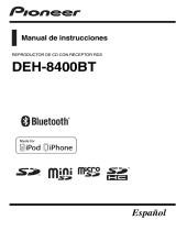 Pioneer DEH-8400BT Manual de usuario