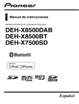 Pioneer DEH-X8500BT Manual de usuario