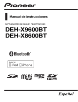 Pioneer DEH-X8600BT Manual de usuario