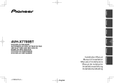 Pioneer AVH-X7700BT Manual de usuario