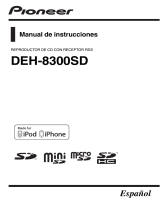 Pioneer DEH-8300SD Manual de usuario