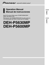 Pioneer deh-p5630mp Manual de usuario