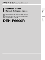 Pioneer DEH-P6600R Manual de usuario