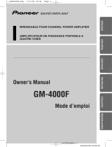 Pioneer GM-4000F Manual de usuario