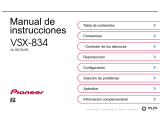 Pioneer VSX-834 Manual de usuario