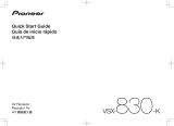Pioneer VSX-830 Guía de inicio rápido