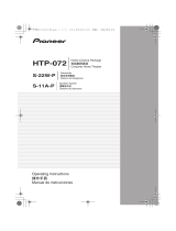 Pioneer HTP-072 Instrucciones de operación