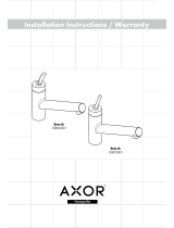 Axor Starck 10801001 Installation Instructions / Warranty