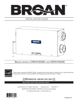 Broan ERVH100SE Guía de instalación
