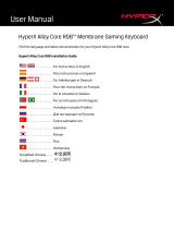 HyperX Alloy Core RGB Manual de usuario