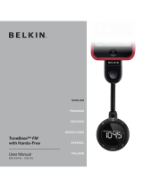 Belkin TuneBase FM with Hands-Free Manual de usuario