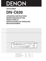 Denon DN-C630 Operating Instructions Manual