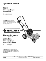 Craftsman 77236100N - 5.0 Ft-Lbs Gross Torque Edger Manual de usuario