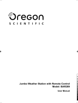 Oregon Scientific BAR289 Manual de usuario