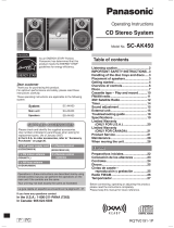 Panasonic SB-AK450 Operating Instructions Manual