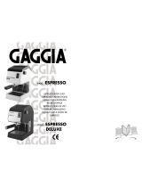 Gaggia 9335I00B0011 Instrucciones de operación