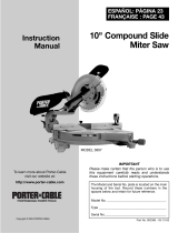 Porter-Cable 3807 Manual de usuario