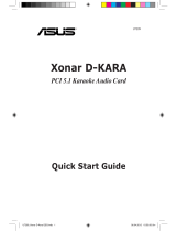 Asus Xonar D-Kara Guía de inicio rápido