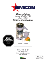 Omcan 10865 Manual de usuario