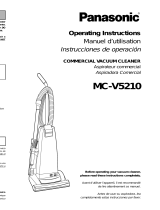 Panasonic MCV5210 - COMMERCIAL VACUUM Operating Instructions Manual