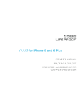 LifeProof nuud for Iphone 6 El manual del propietario