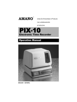Amano PIX-10 Instrucciones de operación