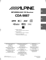 Alpine CDA-9887 El manual del propietario