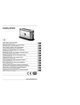 Morphy Richards 2 slice Fusion ‘long’ slot toaster Manual de usuario