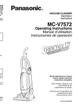 Panasonic MCV7582 - UPRIGHT VACUUM Operating Instructions Manual