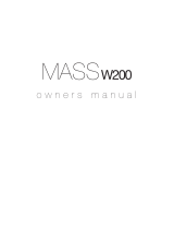 Mass W200 El manual del propietario