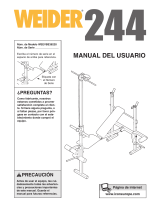 Weider 244 Bench Manual de usuario