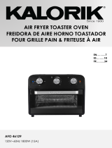 KALORIK 22 Quart Air Fryer Toaster Oven Manual de usuario