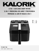 KALORIK 2-in-1 Analog Air and Deep Fryer Manual de usuario