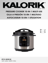 KALORIK 8 Quart 10-in-1 Multi Use Pressure Cooker Manual de usuario