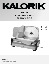 KALORIK 180 Watts Professional Style Food Slicer Manual de usuario