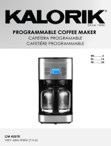 KALORIK Programmable 12 Cup Coffee Maker Manual de usuario
