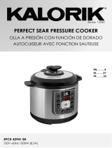 KALORIK 6.25 Quart Perfect Sear Pressure Cooker Manual de usuario