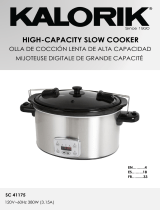 KALORIK 8 Quart Digital Slow Cooker Manual de usuario